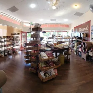 the inside of the store