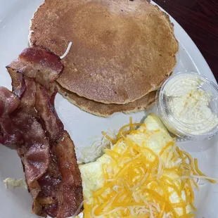 Two Pancakes with Two Eggs