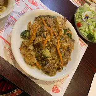 Chicken and Beef Stir Fry