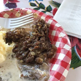 Apple Crisp.... It was not good and was mushy.