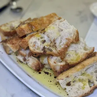 Focaccia with Olive Oil and Balsamic Vinaigrette