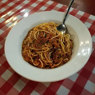 Spaghetti with meat sauce
