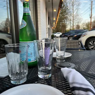 Outdoor seating.