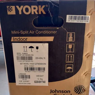 A YORK  that was slated for Mexico retailers was available through fb marketplace.