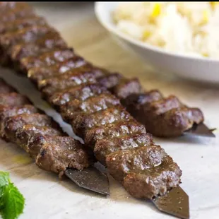 Beef Koobideh cooked to perfection