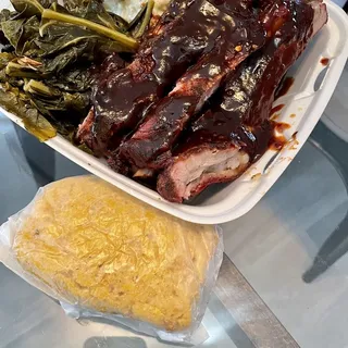 1/2 Slab Pork Ribs Platter