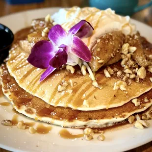 This is the Apple of my Stack with walnuts and cinnamon apples