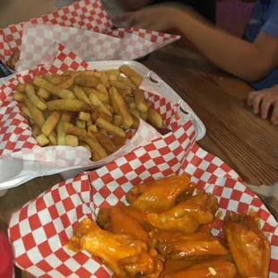 a table full of food