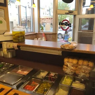 a view of a buffet