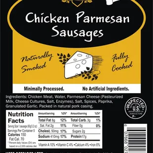 chicken parmesan sausages