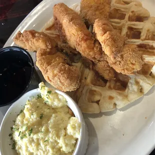 Chicken and waffles