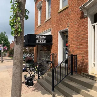 The front of the place moving west on 40.