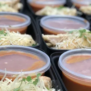 Parmesan Chicken Tenders &amp; Spicy Tomato Soup