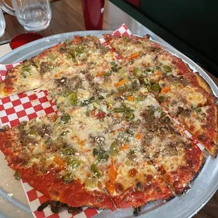 Sausage Giardiniera Pizza