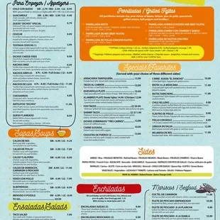 Lunch/dinner menu pg 1