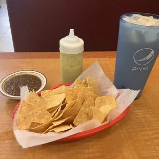 Chips and Salsa and Horchata