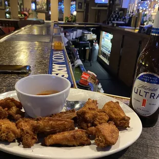Happy hour chicken wings