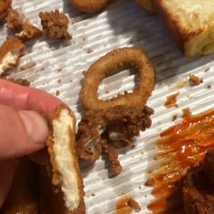 Not even real chicken. Do better. Won't be ordering from this location anymore.