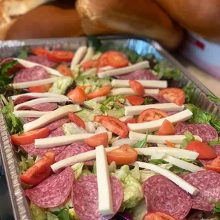 a platter of salad