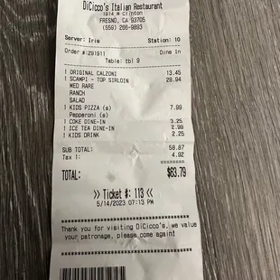 receipt