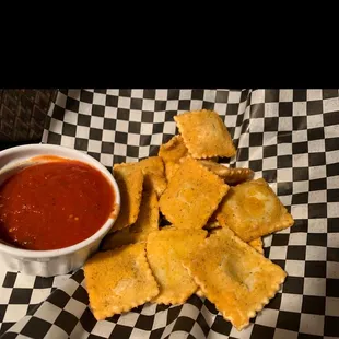 Deep fried ravioli..