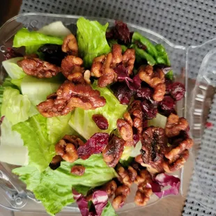 Side salad standard salad I was expecting salad that comes with salami and cheese, looks fresh though