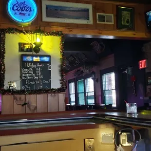 a neon sign