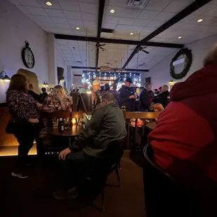 people sitting at tables