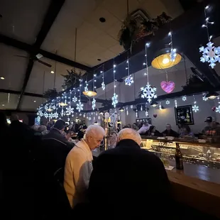 people sitting at the bar