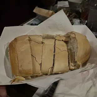 a sandwich cut in half