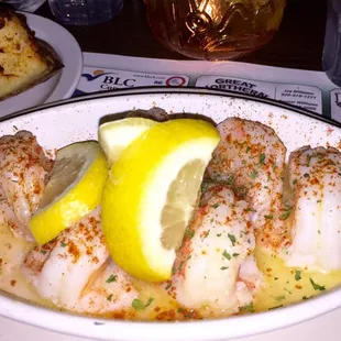 Shrimp Scampi &amp; Twice-Baked Potato ($16.50)