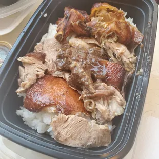 The duck and rice was our absolute favorite!!!!! The duck was perfectly cooked,  the skin was crispy!