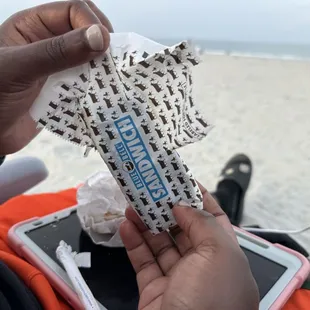 Ice cream cookie sandwich