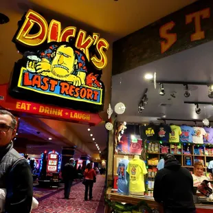 the inside of a casino