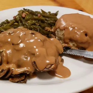 The Salisbury Steak dinner!