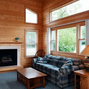 Cabin #10 living area-Dickerson's Resort