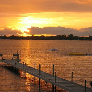Sunset at Dickerson's Lake Florida Resort