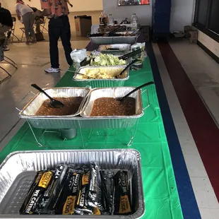 Great set up! Catering