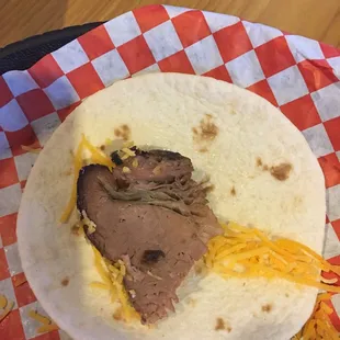 Really!? This is the taco my daughter was served. Complete waste of money.