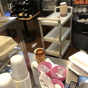 How they are serving bbq sauce