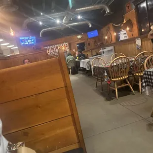 the inside of the restaurant