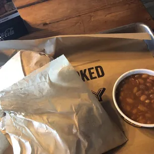 Chopped Beef Brisket Sandwich + Fries