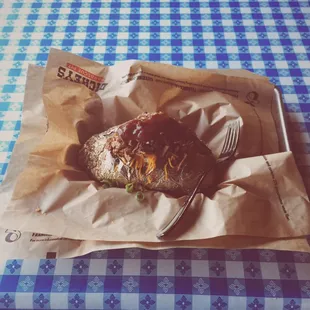 Chopped brisket Big Baker potato