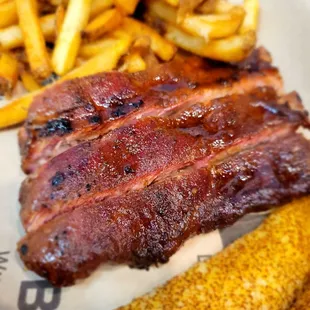 ribs and french fries