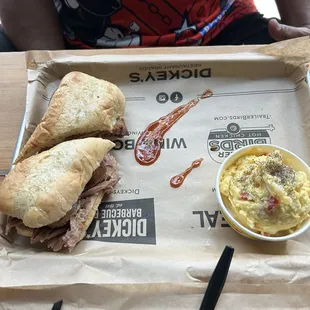 ##5 Westerner Sandwich Combo Brisket Giant Baker with Meat Potato Salad