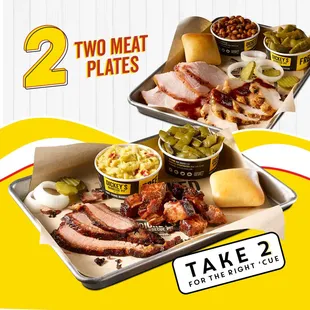 TWO 2 MEATS PLATES SPECIALS!