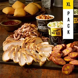 a variety of food items