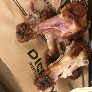 Raw chicken wing.