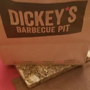 a bag of barbecue pit