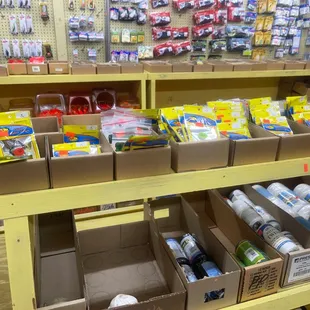 a variety of supplies